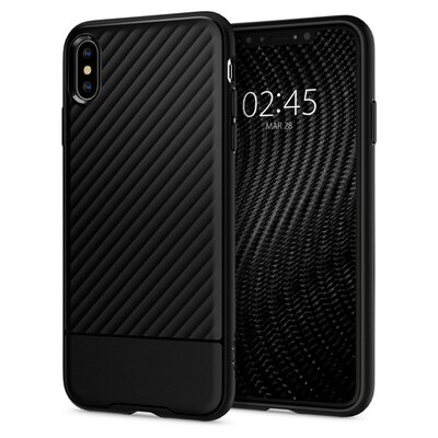 Spigen Core Armor iPhone XS Max hoesje Zwart