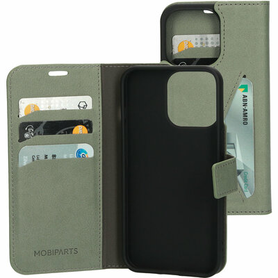 Mobiparts Classic Wallet iPhone 13 Pro hoesje Groen