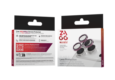 ZAGG InvisibleShield iPhone 17 Pro / iPhone 17 Pro Max camera protector roze glitter