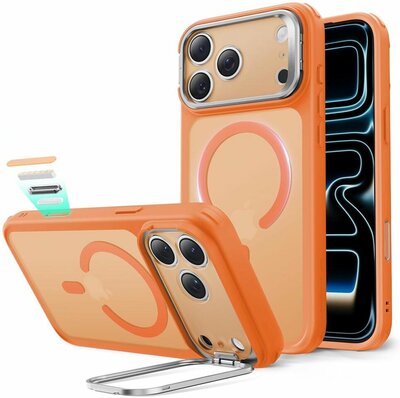 ESR Classic Hybrid Stand CC iPhone 17 Pro hoesje oranje