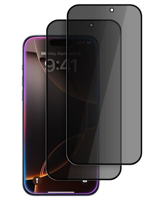 TechProtection Privacy Glass Fit iPhone 17 Pro Max screenprotector 2 pack