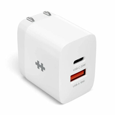 HyperDrive 2-Poort 20 watt oplader wit