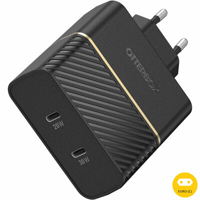 Otterbox USB-C 50 watt oplader Zwart