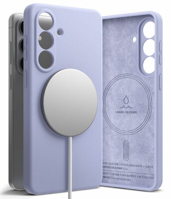 Ringke MagSafe Silicone Galaxy S26 hoesje lavender
