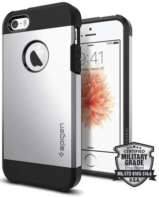 Spigen SGP Tough Armor Case for iPhone 5/5S, Silver