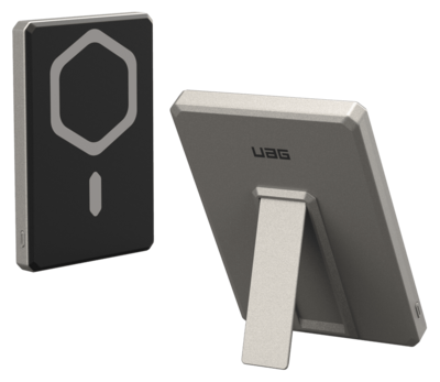 UAG Rugged MagSafe 5000 mAh powerbank met stand titanium