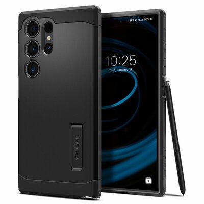 Spigen Tough Armor Galaxy S24 Ultra hoesje zwart