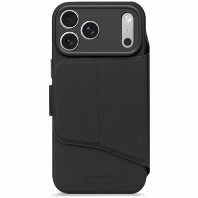 Decoded Textured Silicone 2 in 1 Wallet iPhone 17 Pro hoesje zwart