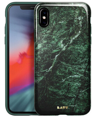 LAUT Huex Marble iPhone Xs Max hoesje Groen