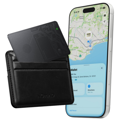 Nomad Tracking Card V2 Air Find My tracker zwart