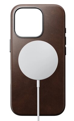 Nomad Traditional Horween leren MagSafe iPhone 16 Pro hoesje bruin