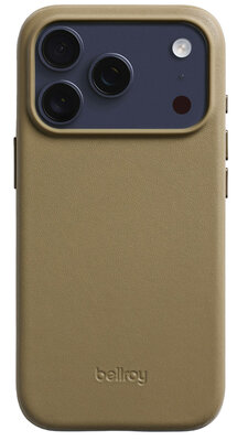 Bellroy leather iPhone 17 Pro Max hoesje khaki