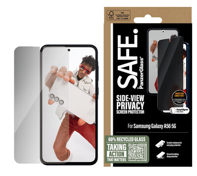 PanzerGlass SAFE Privacy Galaxy A56 Wide Fit glazen screenprotector