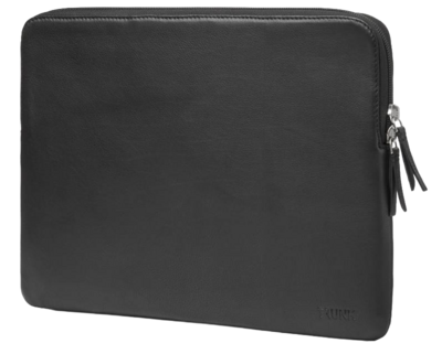 TRUNK Leather MacBook 13 inch sleeve zwart