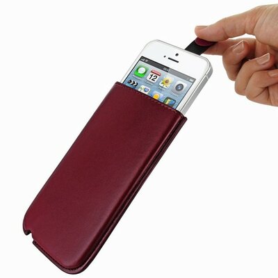 Piel Frama Pull Sleeve for iPhone 5/5S  Burgundy