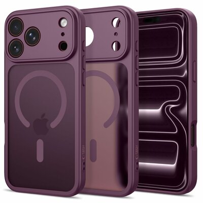 TechProtection Core MagSafe iPhone 18 Pro Max hoesje dark cherry
