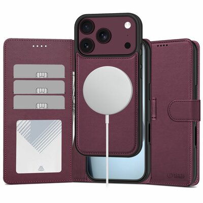 TechProtection MagSafe Wallet iPhone 18 Pro hoesje mulberry