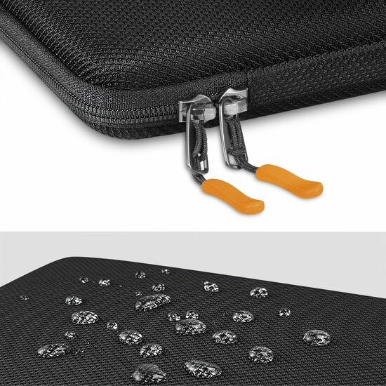 TechProtection Sport MacBook 13 / 14 inch sleeve zwart / oranje