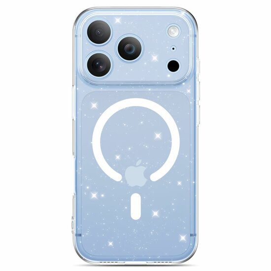 TechProtection Flex MagSafe iPhone 18 Pro case glitter transparent