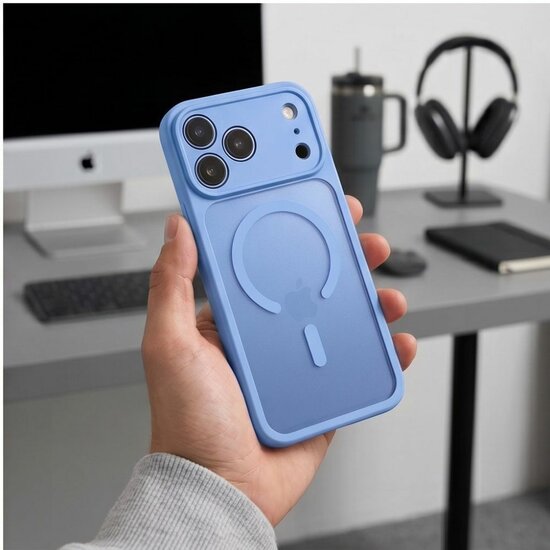 TechProtection Core MagSafe iPhone 18 Pro Max case light blue