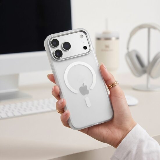 TechProtection Zero MagSafe iPhone 18 Pro H&uuml;lle matt weiss