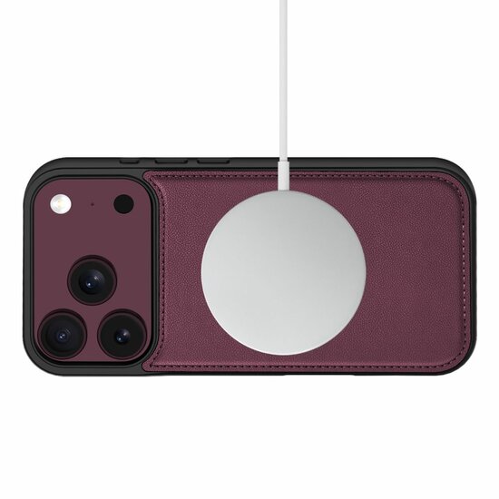 TechProtection MagSafe Wallet iPhone 18 Pro hoesje mulberry