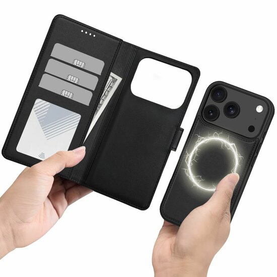 TechProtection MagSafe Wallet iPhone 18 Pro hoesje zwart