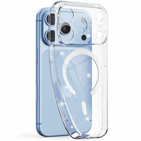 TechProtection Flex MagSafe iPhone 18 Pro Max hoesje glitter