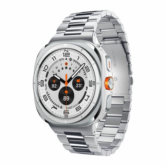 Spigen Modern Fit Galaxy Watch Ultra 47 mm bandje zilver