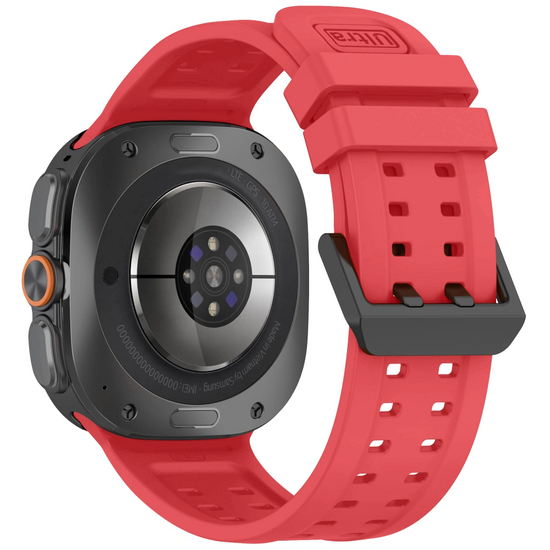TechProtection Silicone Air Galaxy Watch Ultra 47 mm strap Crimson Red