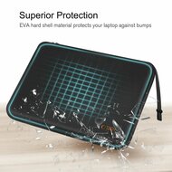 TechProtection Sport MacBook 13 / 14 inch sleeve zwart / oranje