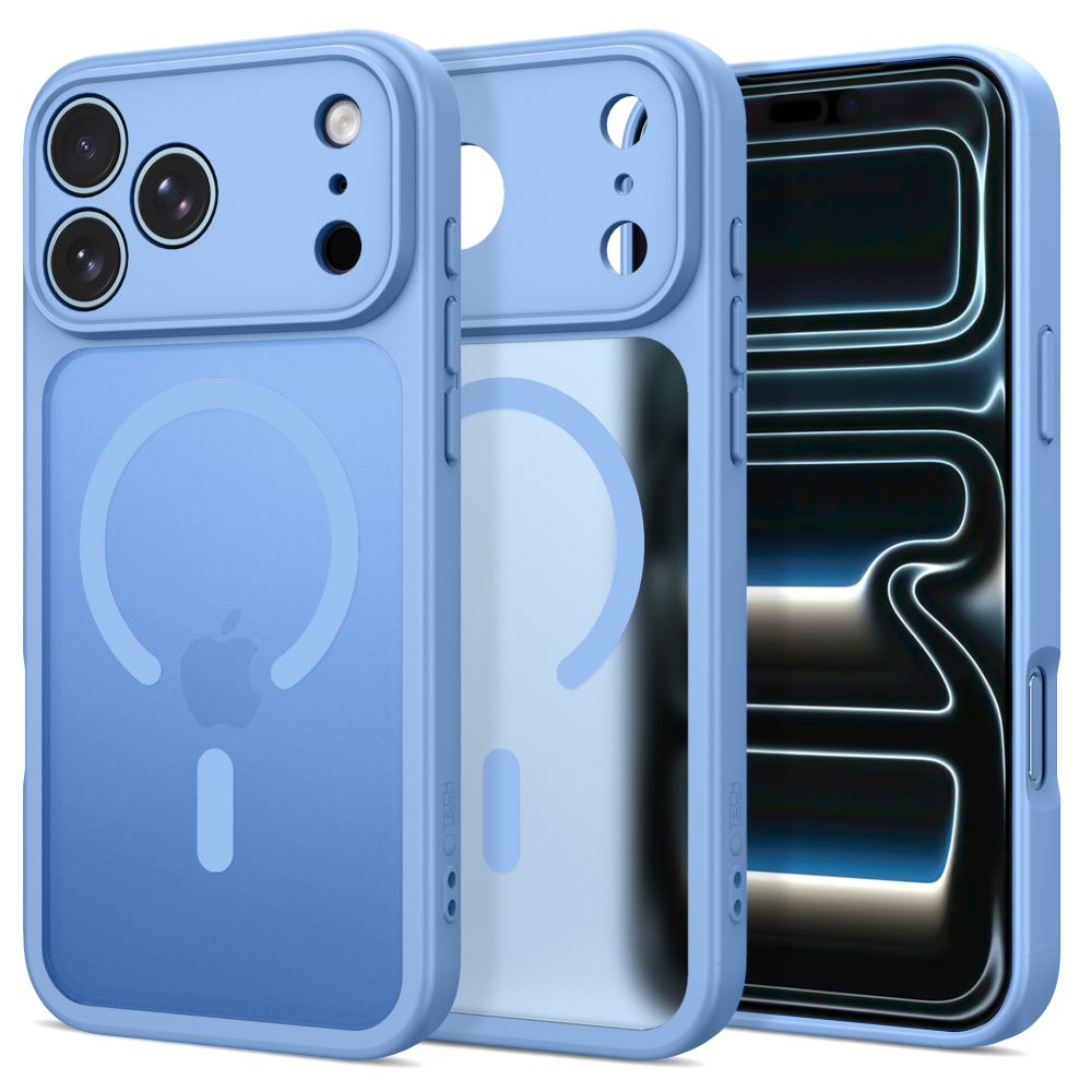 TechProtection Core MagSafe iPhone 18 Pro case light blau